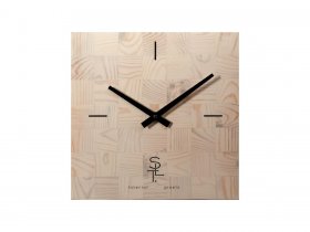 Часы настенные SLT 5196 CHESS WHITE WOOD в Кочках - kochki.mebel-nsk.ru | фото