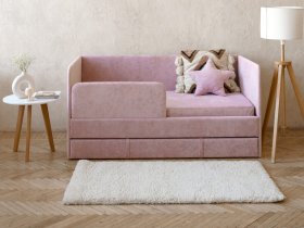Диван-кровать Happy (розовый) в Кочках - kochki.mebel-nsk.ru | фото
