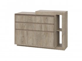 Комод 1200 22 J-Э Этна (дуб эндгрей) в Кочках - kochki.mebel-nsk.ru | фото