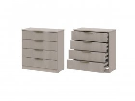 Комод 4 ящика (МДФ) Эккервуд (меланж) в Кочках - kochki.mebel-nsk.ru | фото