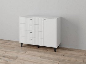 Комод «Катрин-13» (белый/белый снег) в Кочках - kochki.mebel-nsk.ru | фото