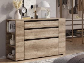 Комод КМ-06 Энигма (венге/дуб каньон) в Кочках - kochki.mebel-nsk.ru | фото