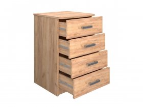Комод Км008.1 Ирина (дуб крафт золотой) в Кочках - kochki.mebel-nsk.ru | фото