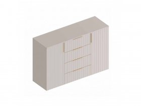 Комод с 4 ящ., 2створ. «Тефия» (тефия/софт сантьяго) в Кочках - kochki.mebel-nsk.ru | фото