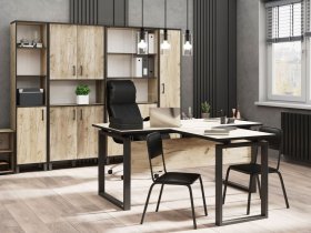 Комплект Гермес лофт (дуб крафт серый) в Кочках - kochki.mebel-nsk.ru | фото