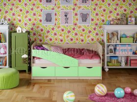 Кровать детская Бабочки 1,8 м в Кочках - kochki.mebel-nsk.ru | фото