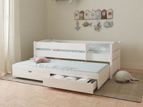 Кровать двухуровневая с ящиками «Лапландия» в Кочках - kochki.mebel-nsk.ru | фото