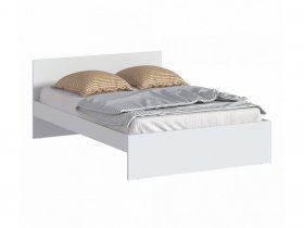 Кровать двуспальная 1,4м Бруклин СБ-3353 (белый) в Кочках - kochki.mebel-nsk.ru | фото