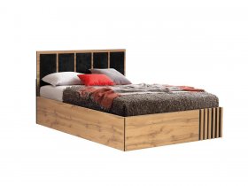 Кровать двуспальная с подъем. мех. 1,6 м Либерти 51.20 в Кочках - kochki.mebel-nsk.ru | фото