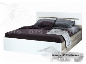 Кровать двуспальная 1,6 м  Наоми КР-11 в Кочках - kochki.mebel-nsk.ru | фото