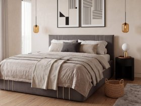 Кровать двуспальная 1,6м с подъем. мех. Леванте в Кочках - kochki.mebel-nsk.ru | фото