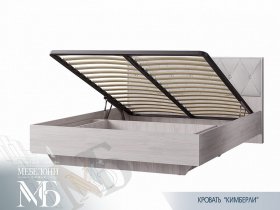 Кровать двуспальная с подъем. мех. 1,6 м  Кимберли КР-13 в Кочках - kochki.mebel-nsk.ru | фото