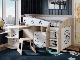 Кровать комбинированная «Немо» в Кочках - kochki.mebel-nsk.ru | фото