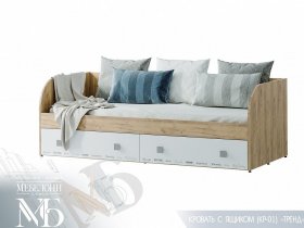 Кровать с ящиками Тренд КР-01 в Кочках - kochki.mebel-nsk.ru | фото