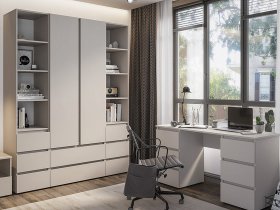Модульная детская Люмо (кашемир) в Кочках - kochki.mebel-nsk.ru | фото