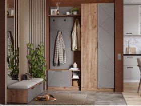Модульная прихожая Орегон в Кочках - kochki.mebel-nsk.ru | фото