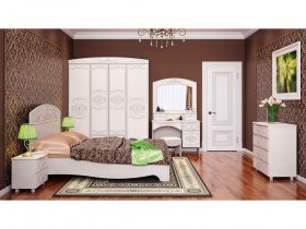 Модульная спальня Каролина в Кочках - kochki.mebel-nsk.ru | фото