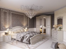 Модульная спальня Николь (Мебельград) в Кочках - kochki.mebel-nsk.ru | фото