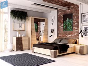 Модульная спальня Санремо в Кочках - kochki.mebel-nsk.ru | фото
