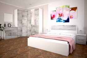 Модульная спальня Сорренто в Кочках - kochki.mebel-nsk.ru | фото