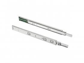 Направляющие полновыкатные шариковые, 45х450мм, PUSH TO OPEN, GTV в Кочках - kochki.mebel-nsk.ru | фото