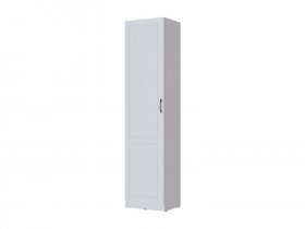 Пенал Апполия гостиная (белый/белый дуб) в Кочках - kochki.mebel-nsk.ru | фото