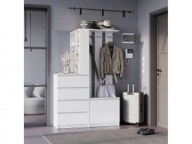 Прихожая Симпл ПР-04 (белый) в Кочках - kochki.mebel-nsk.ru | фото