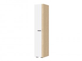 Шкаф 400 ШК-01 Санса (дуб сонома/белый) в Кочках - kochki.mebel-nsk.ru | фото