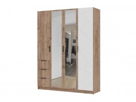 Шкаф четырехстворчатый 1600 ШК-04 Орегон в Кочках - kochki.mebel-nsk.ru | фото