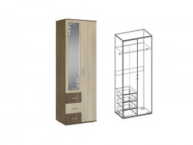 Шкаф двухстворчатый Альтернатива в Кочках - kochki.mebel-nsk.ru | фото