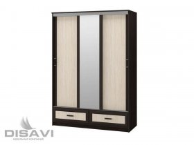 Шкаф-купе 3-х створчатый 1.5м Модерн в Кочках - kochki.mebel-nsk.ru | фото