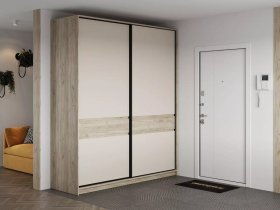 Шкаф-купе Бостон ШК-005 (2.0 м) (дуб крафт серый/кашемир) в Кочках - kochki.mebel-nsk.ru | фото