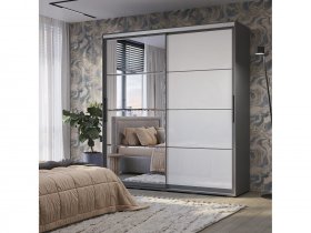 Шкаф-купе Крафт-6 (графит) в Кочках - kochki.mebel-nsk.ru | фото