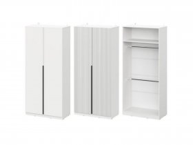 Шкаф ШК-100 Эккервуд (белый) в Кочках - kochki.mebel-nsk.ru | фото