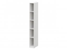 Шкаф-стеллаж ШК-25 Эккервуд (белый) в Кочках - kochki.mebel-nsk.ru | фото