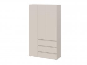 Шкаф трехстворчатый с ящиками Люмо ШК-06 в Кочках - kochki.mebel-nsk.ru | фото