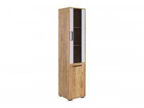 Стеллаж Лайт-2 (дуб крафт золотой/белый) в Кочках - kochki.mebel-nsk.ru | фото