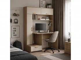Стол письменный Лайт 03.243  (плэйн/сатин) в Кочках - kochki.mebel-nsk.ru | фото