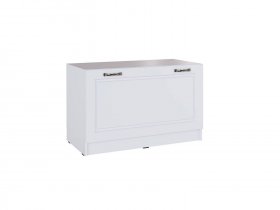 Тумба 800 Апполия прихожая (белый/белый дуб) в Кочках - kochki.mebel-nsk.ru | фото