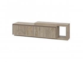 Тумба под ТВ 22 J-Э Этна (дуб эндгрей) в Кочках - kochki.mebel-nsk.ru | фото
