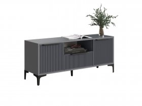 Тумба под ТВ Кимберли (графит/графит софт) в Кочках - kochki.mebel-nsk.ru | фото