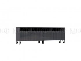 Тумба под ТВ Оливия (графит/графит софт) в Кочках - kochki.mebel-nsk.ru | фото