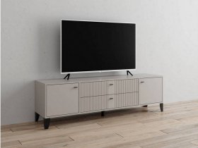 Тумба под ТВ Парус-10 (кашемир/сантьяго софт) в Кочках - kochki.mebel-nsk.ru | фото