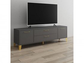 Тумба под ТВ Парус-13 (графит серый) в Кочках - kochki.mebel-nsk.ru | фото