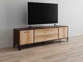 Тумба под ТВ Парус-13 (венге/дуб делано) в Кочках - kochki.mebel-nsk.ru | фото